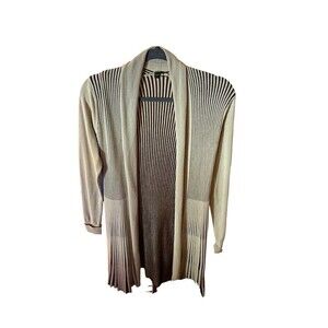 Women’s Small Sweater Multi-Color Open Front Lapis Brand Clothing